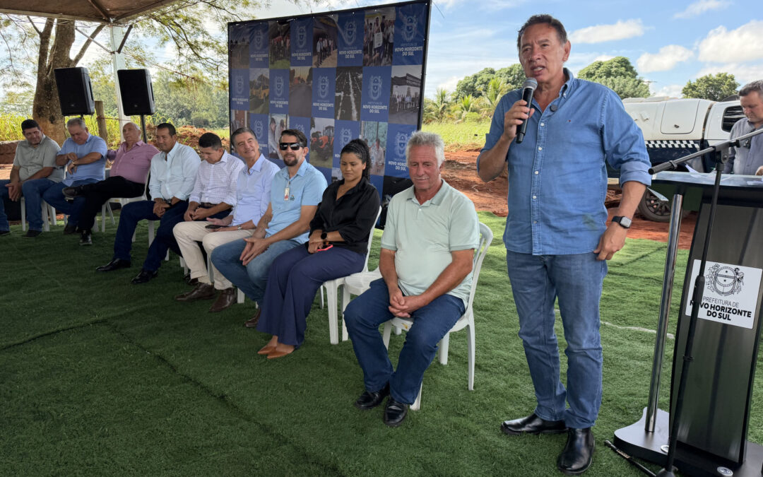 Novo Horizonte do Sul: Gerson participa de entregas de pavimentação e da Sala Lilás no município