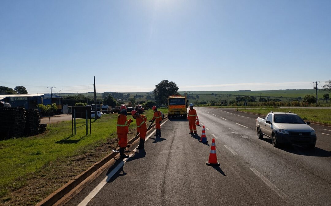 Caminhos da Celulose reforça serviços de manutenção e segurança nas BR-262, BR-267 e MS-040