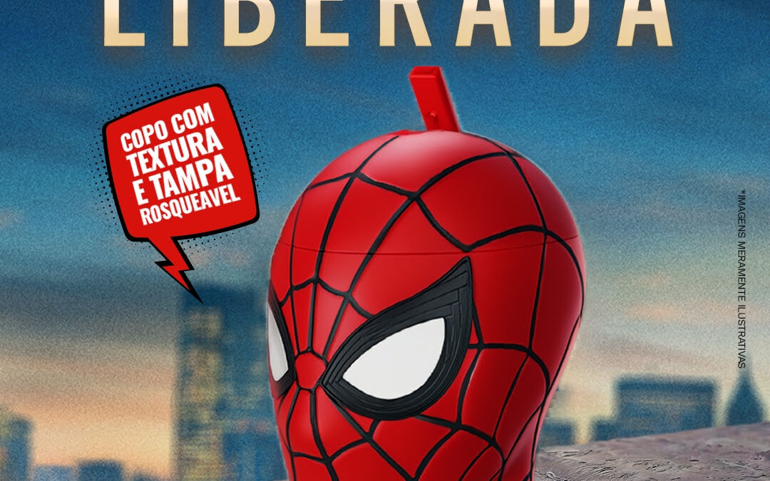 Cinemark  abre a pré-venda do combo colecionável de ‘Homem-Aranha: Um Novo Dia’ em parceria com M&Ms