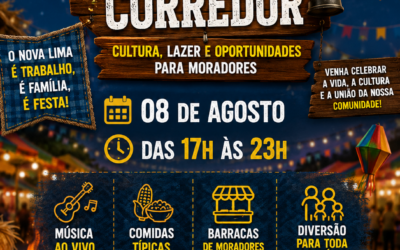 Arraiá do Corredor promete movimentar o bairro Nova Lima com cultura, lazer e oportunidades para moradores
